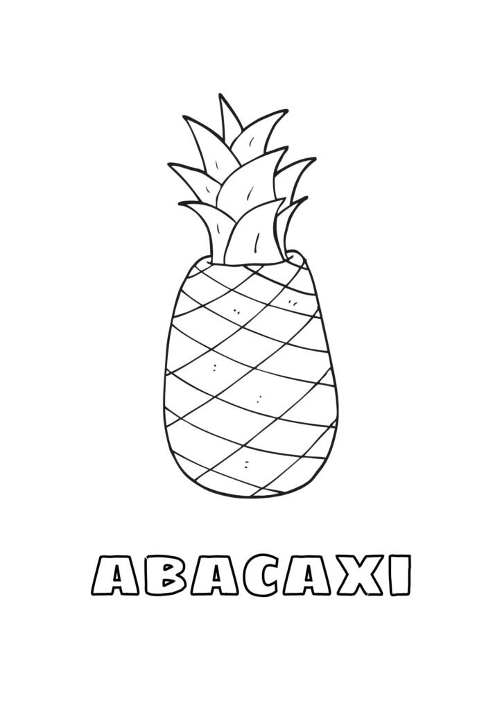 abacaxi colorir