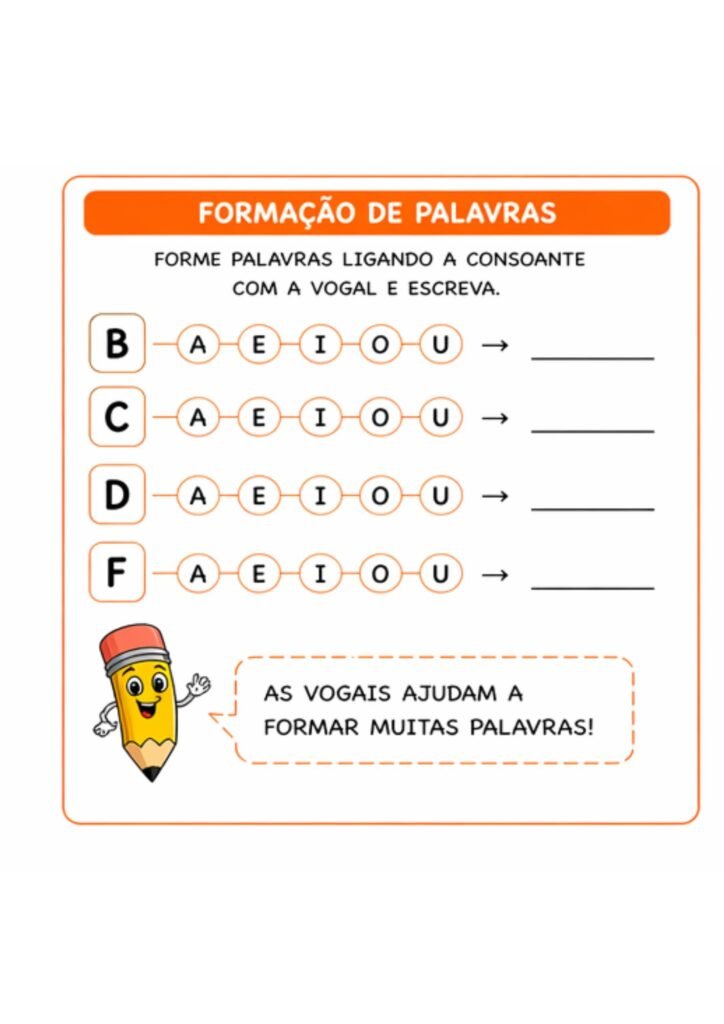 atividades com vogais para imprimir pdf alfabetização infantil