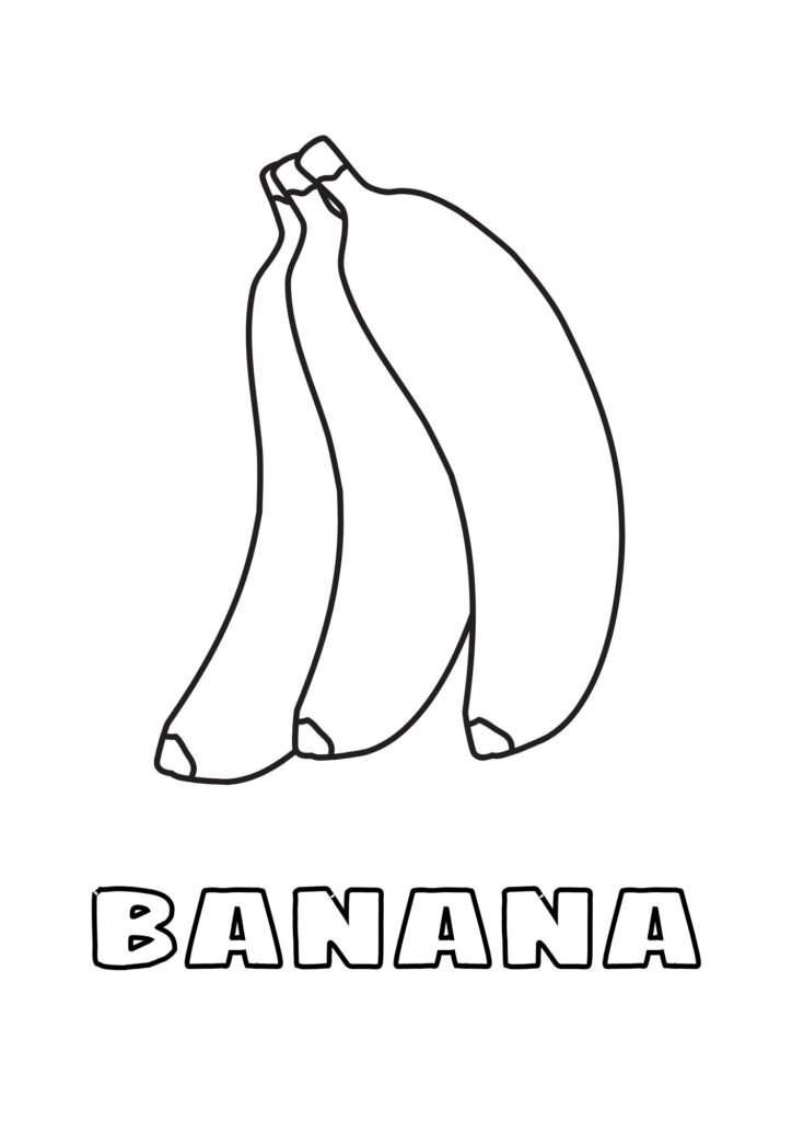 banana colorir
