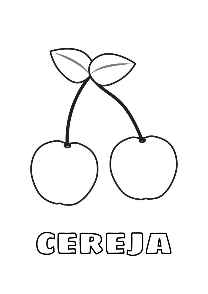 cereja colorir
