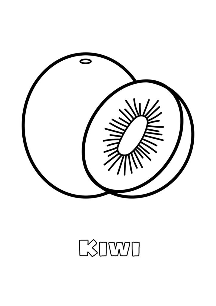 kiwi colorir