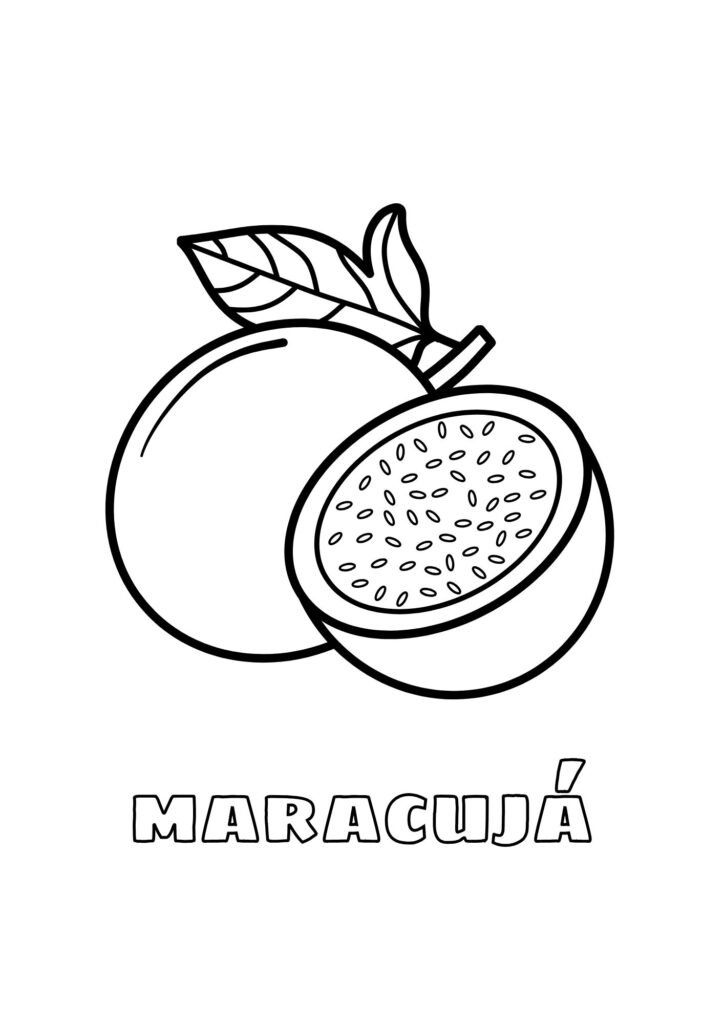 maracujá colorir