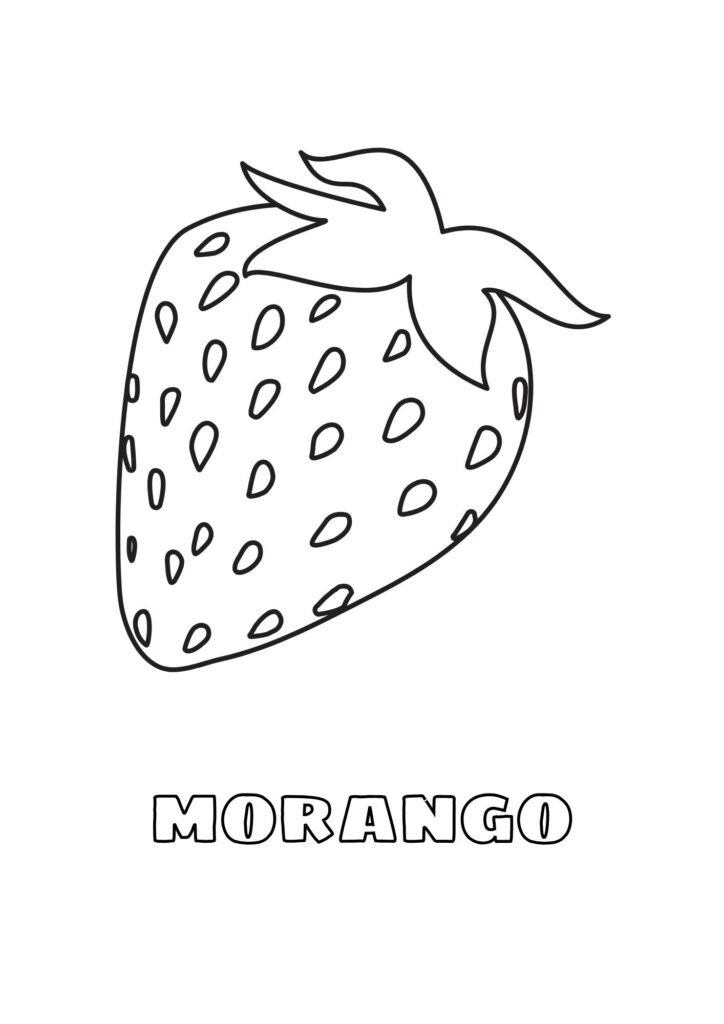 morango colorir