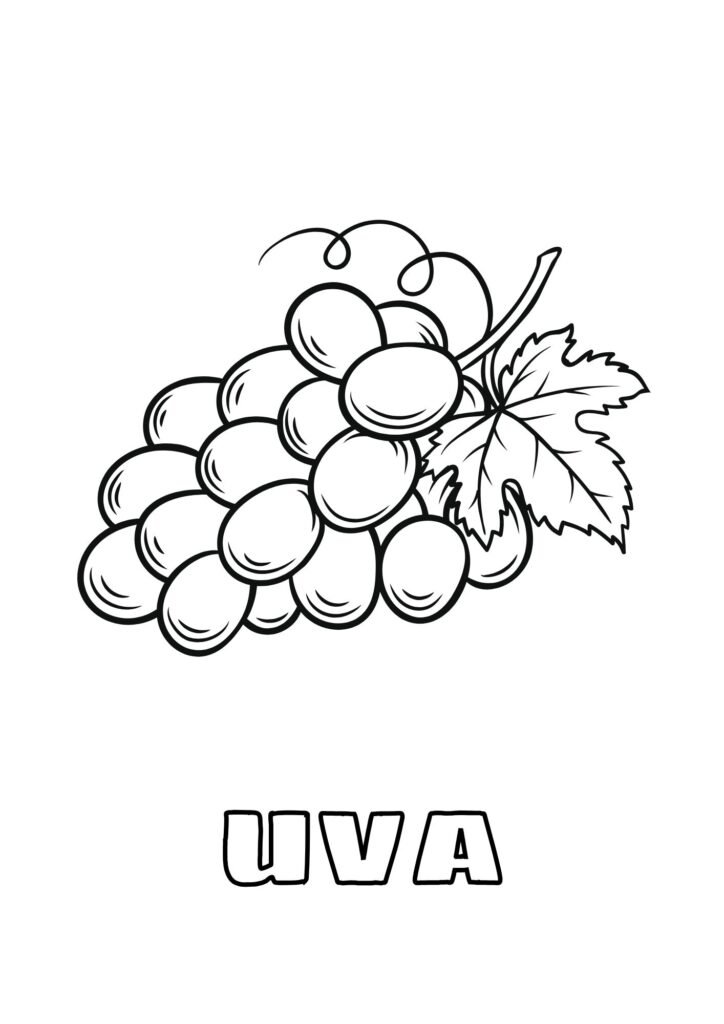 uva colorir