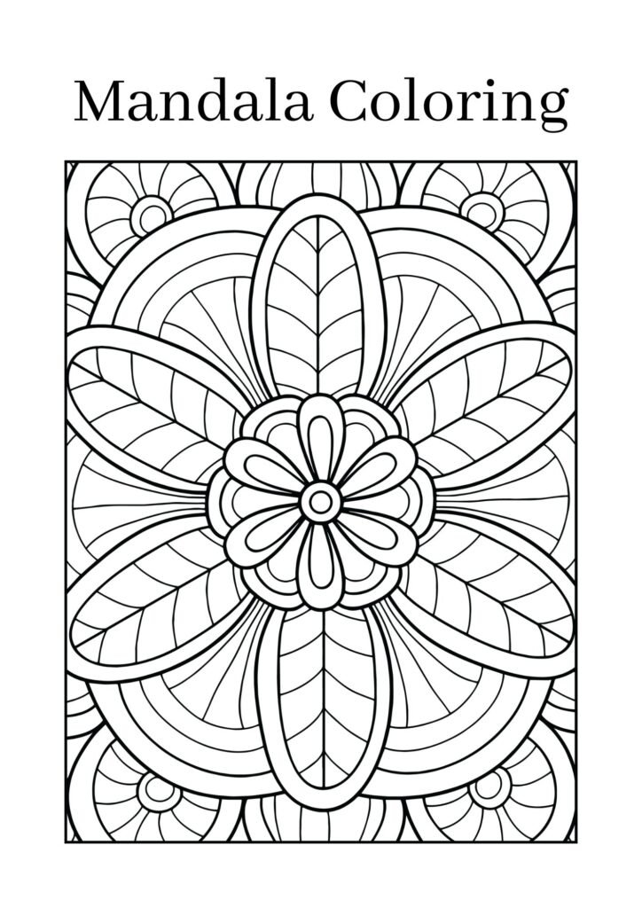 mandala coloring pages printable