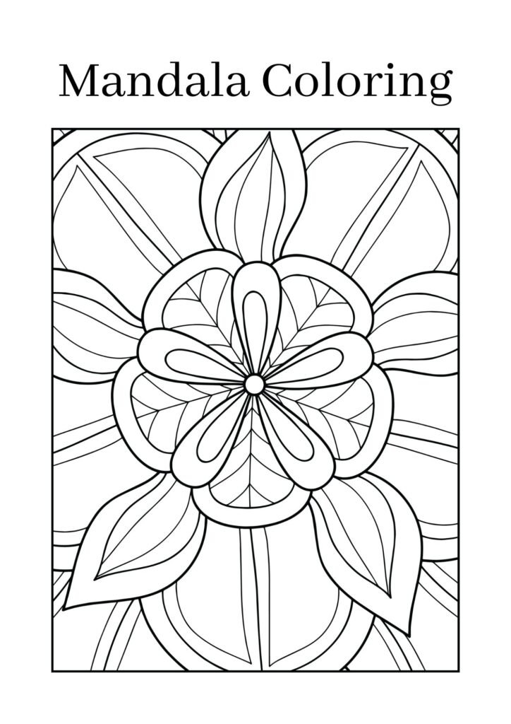 mandala coloring pages printable