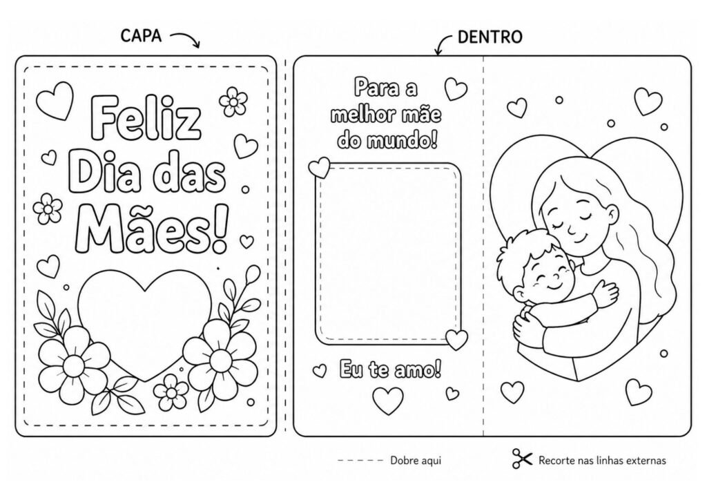 cartão dia das mães para imprimir