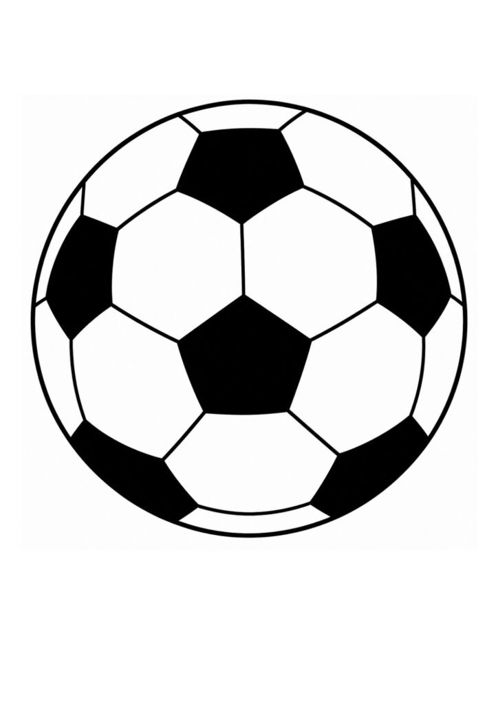 Bola de Futebol para Colorir e Imprimir